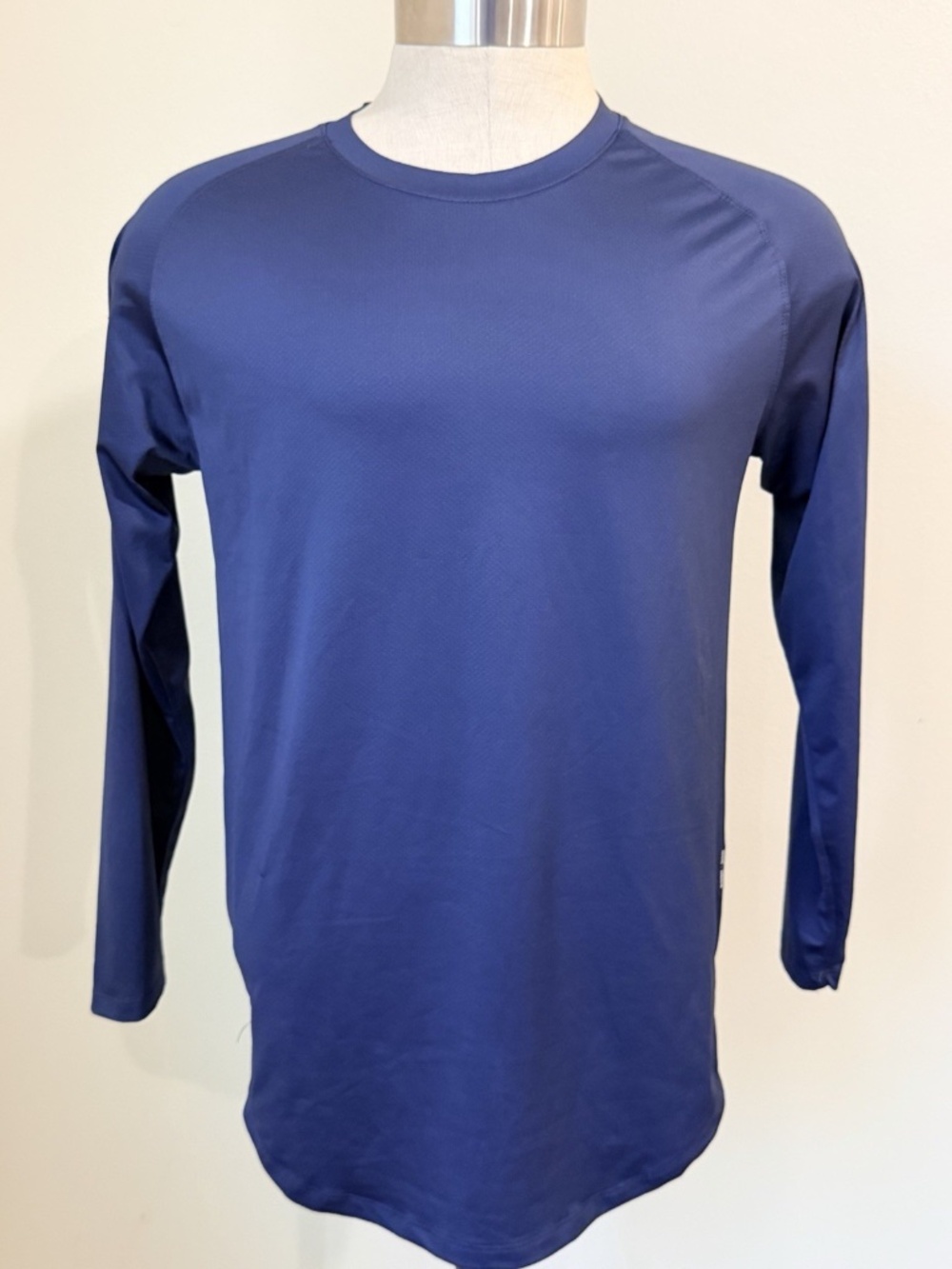 ASRV Silver-Lite 2.0 Shirt Mens Small Blue Performance Long Sleeve Gym DSG-0659